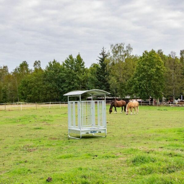 Heuraufe mit 8 Fressplätzen